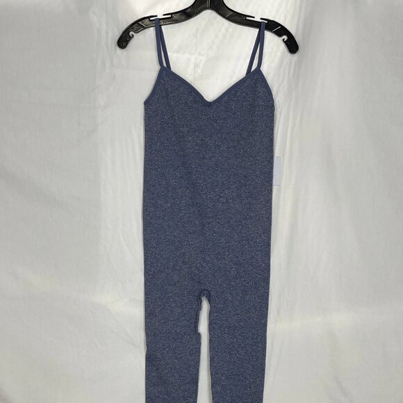 NEW HUTCH Women's Unitard The Body Rib Size S Blue - Picture 1 of 6